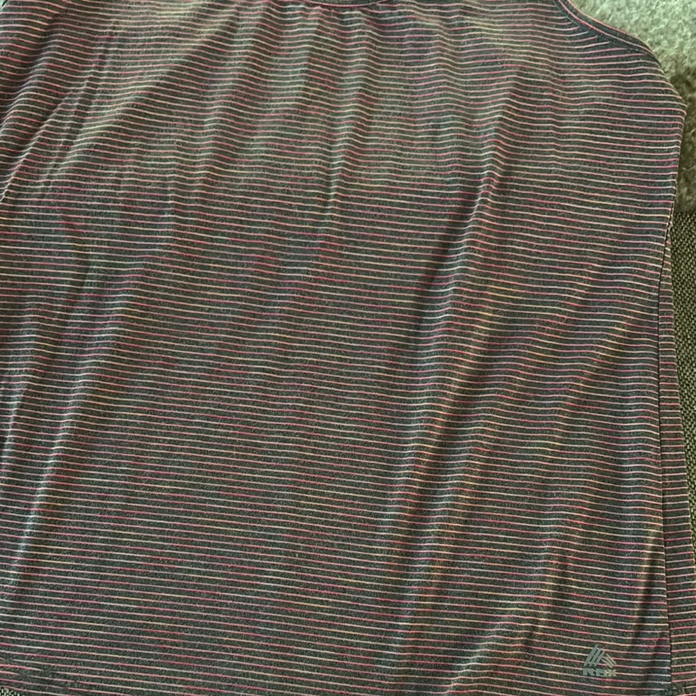 Reebok Multicolor Striped Tank Top pinks greys